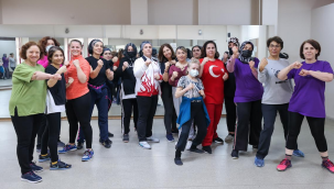 Bucalı kadınlara wushu kursu