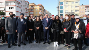 Çanakkale Şehitleri Bayraklı'da da unutulmadı