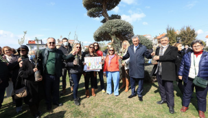 Güzelbahçe'de zeytinime dokunma eylemi