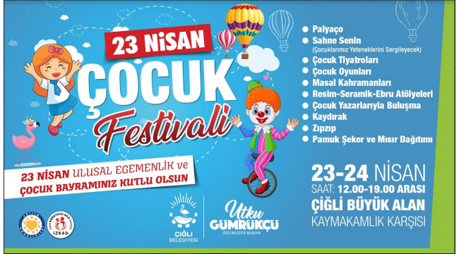 Çiğlili Çocuklar 23 Nisan'ı doyasıya kutlayacak