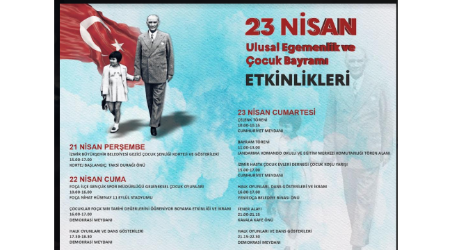 Foça'da 23 Nisan coşkusu