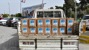 Narlıdere'de erzak dağıtımı