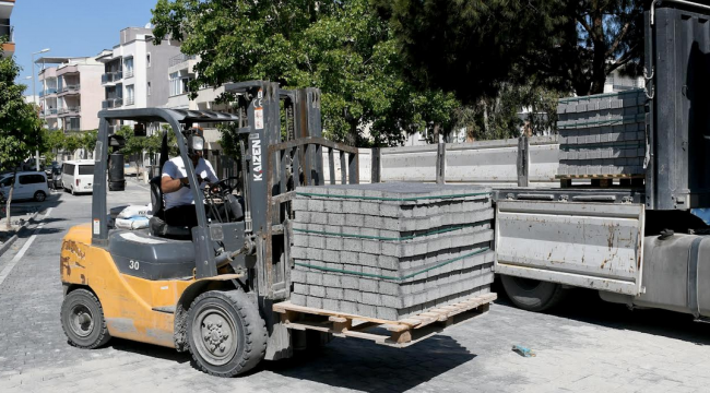 Aydın Davutlar Mahallesi'ne yeni yollar yapıldı