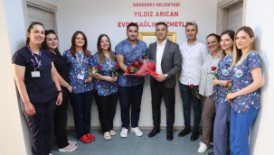 Başkan Kayalar'dan hemşirelere ziyaret