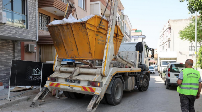 Buca'da yaz aylarına özel moloz hizmeti