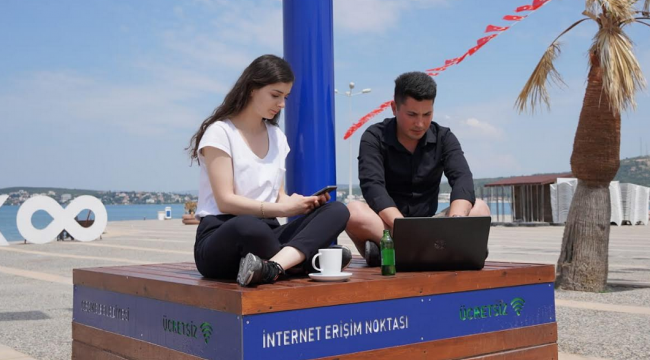 Çeşme'de ücretsiz Wi-fi hizmeti dönemi!