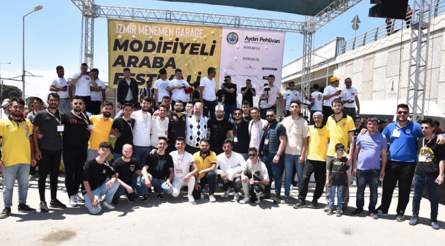 Menemen Garage Modifiyeli Araba Festivali göz doldurdu