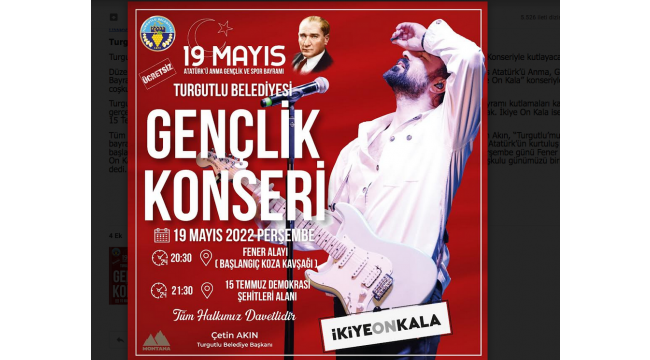Turgutlu'da 19 Mayıs coşkusu