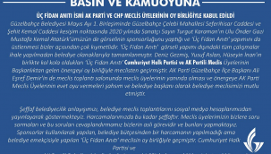 "Üç Fidan Anıtı" meclisten geçti