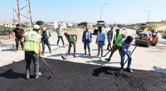 Urla'nın sokakları caddeleri ve sahilleri yaza hazırlanıyor