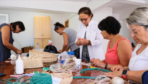 Ayvalık'ta sepet örme geleneği yeniden hayat buldu