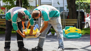 Buca parkları yaza hazırlanıyor