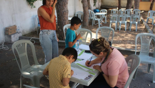 Karşıyaka'da çocuklar kendi okul bahçelerini tasarlıyor