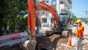 Seferihisar'a yeni yağmursuyu hattı 