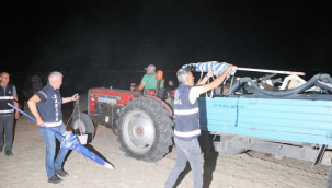 Edremit zabıtadan gece operasyonu