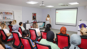 Hobi ve sanat kursiyerleri yangın eğitimi aldı