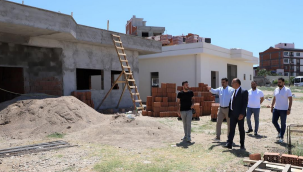 Taziye Evi ve Çocuk Kültür Sanat Merkezi yapımı hızla sürüyor