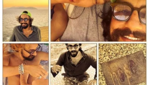 Umut Evirgen ve Serenay Sarıkaya plajda! 