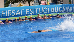 Bucalı çocuklardan havuz teşekkürü 