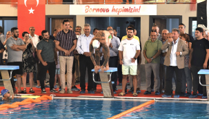 Çambidi'nde yüzme keyfi başladı