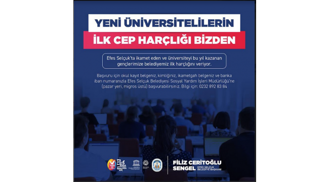 Efes Selçuk Belediyesi gençlere ilk harçlıklarını veriyor!