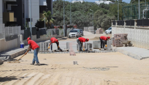 Menderes Belediyesi'nden Görece'de yol yapım seferberliği
