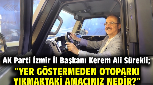 Başkan Sürekli'den otopark çıkışı