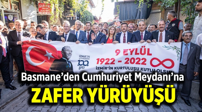 Basmane'den Cumhuriyet Meydanı'na zafer yürüyüşü