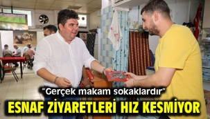 Buca'da esnaf ziyaretleri hız kesmiyor