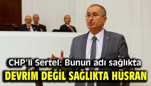 CHP'li Sertel: Bunun adı sağlıkta devrim değil sağlıkta hüsran