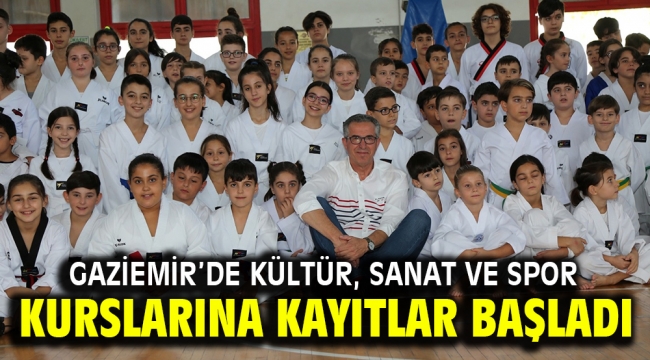 Gaziemir'de kültür, sanat ve spor kurslarına kayıtlar başladı.