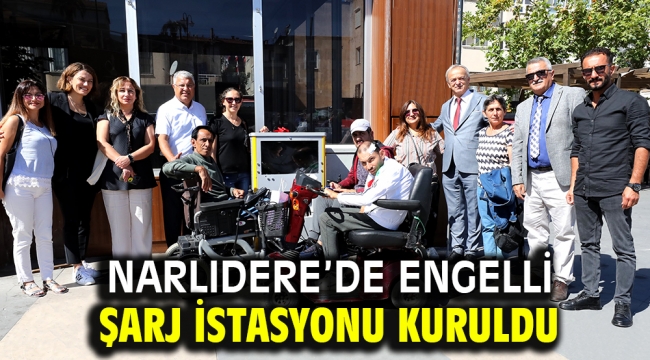 NARLIDERE'DE ENGELLİ ŞARJ İSTASYONU KURULDU