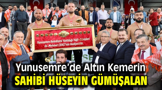 Yunusemre'de Altın Kemerin Sahibi Hüseyin Gümüşalan