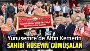 Yunusemre'de Altın Kemerin Sahibi Hüseyin Gümüşalan
