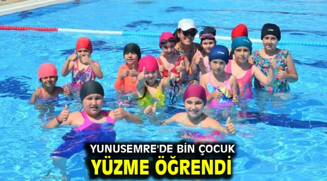 YUNUSEMRE'DE BİN ÇOCUK YÜZME ÖĞRENDİ 