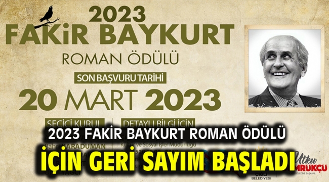 2023 Fakir Baykurt Roman Ödülü için geri sayım başladı