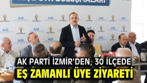 AK Parti İzmir'den, 30 ilçede eş zamanlı üye ziyareti