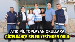 Atık Pil Toplayan Okullara Güzelbahçe Belediyesi'nden Ödül