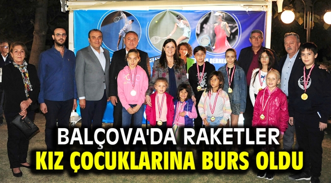 Balçova'da raketler kız çocuklarına burs oldu