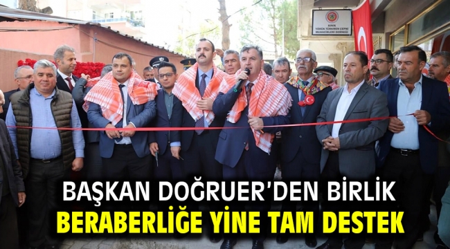 Başkan Doğruer'den Birlik Beraberliğe Yine Tam Destek