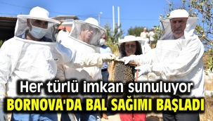 Bornova'da bal sağımı başladı