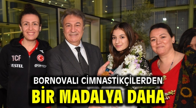 Bornovalı cimnastikçilerden bir madalya daha