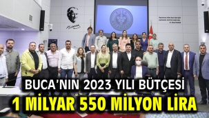 Buca'nın 2023 yılı bütçesi 1 milyar 550 milyon lira