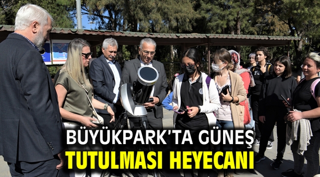 Büyükpark'ta güneş tutulması heyecanı