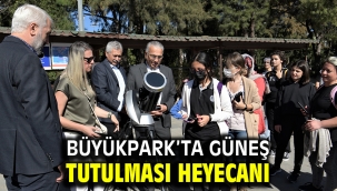 Büyükpark'ta güneş tutulması heyecanı