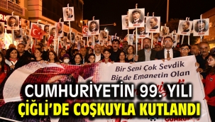 Cumhuriyetin 99. Yılı Çiğli'de Coşkuyla Kutlandı