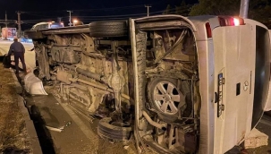 Denizlispor kafilesi kaza yaptı: 2'si ağır 4 yaralı