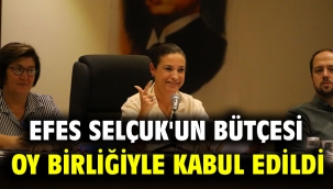 Efes Selçuk'un Bütçesi Oy Birliğiyle Kabul Edildi