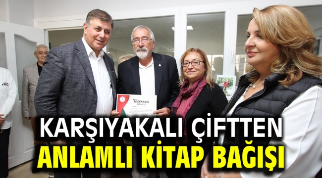 KARŞIYAKALI ÇİFTTEN ANLAMLI KİTAP BAĞIŞI