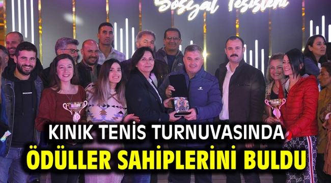 Kınık Tenis Turnuvasında ödüller sahiplerini buldu